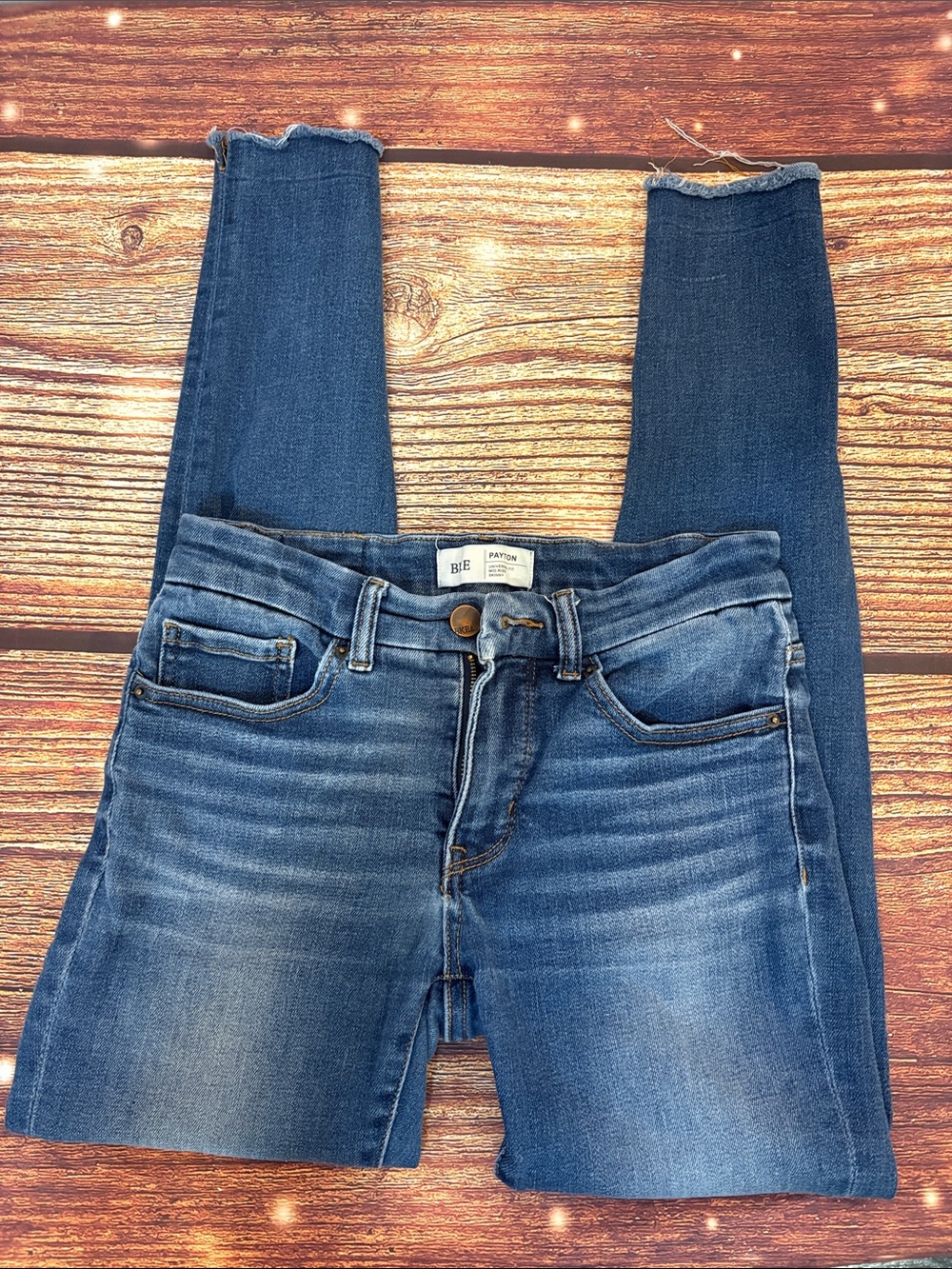 BKE Sz 25 Women's Medium Blue Stretch Skinny Jeans